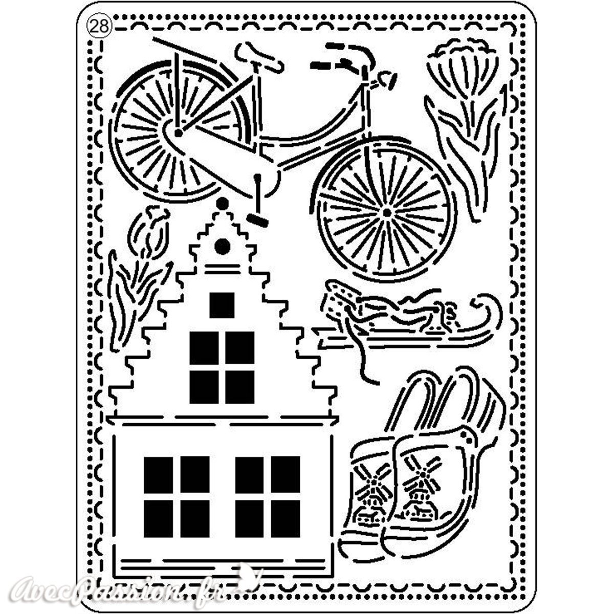 Pergamano Mini Grid 28 Canal House, Grey