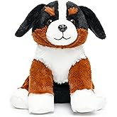 WEIGEDU Bernese Mountain Dog Stuffed Animals Puppy Plush Toys for Boy Girl Kids Gift Birthday, 12 inches