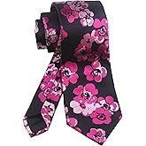 Vizakiss Floral Ties for Men Cravat Jacquard Luxury Wedding Neckties for Groomsmen