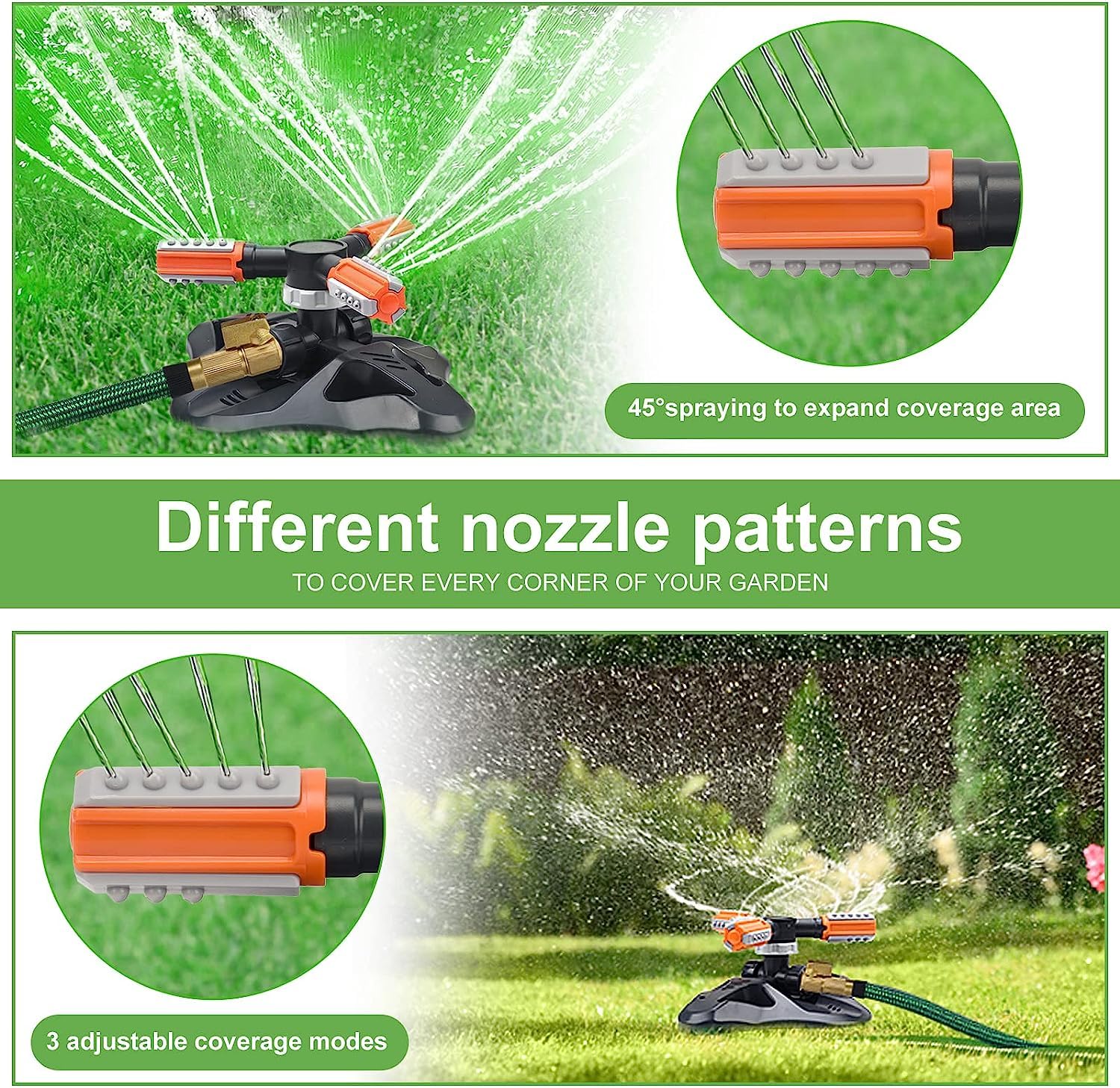 Mua Lawn Sprinkler,Upgrade Garden Sprinkler Automatic 360 Degree ...