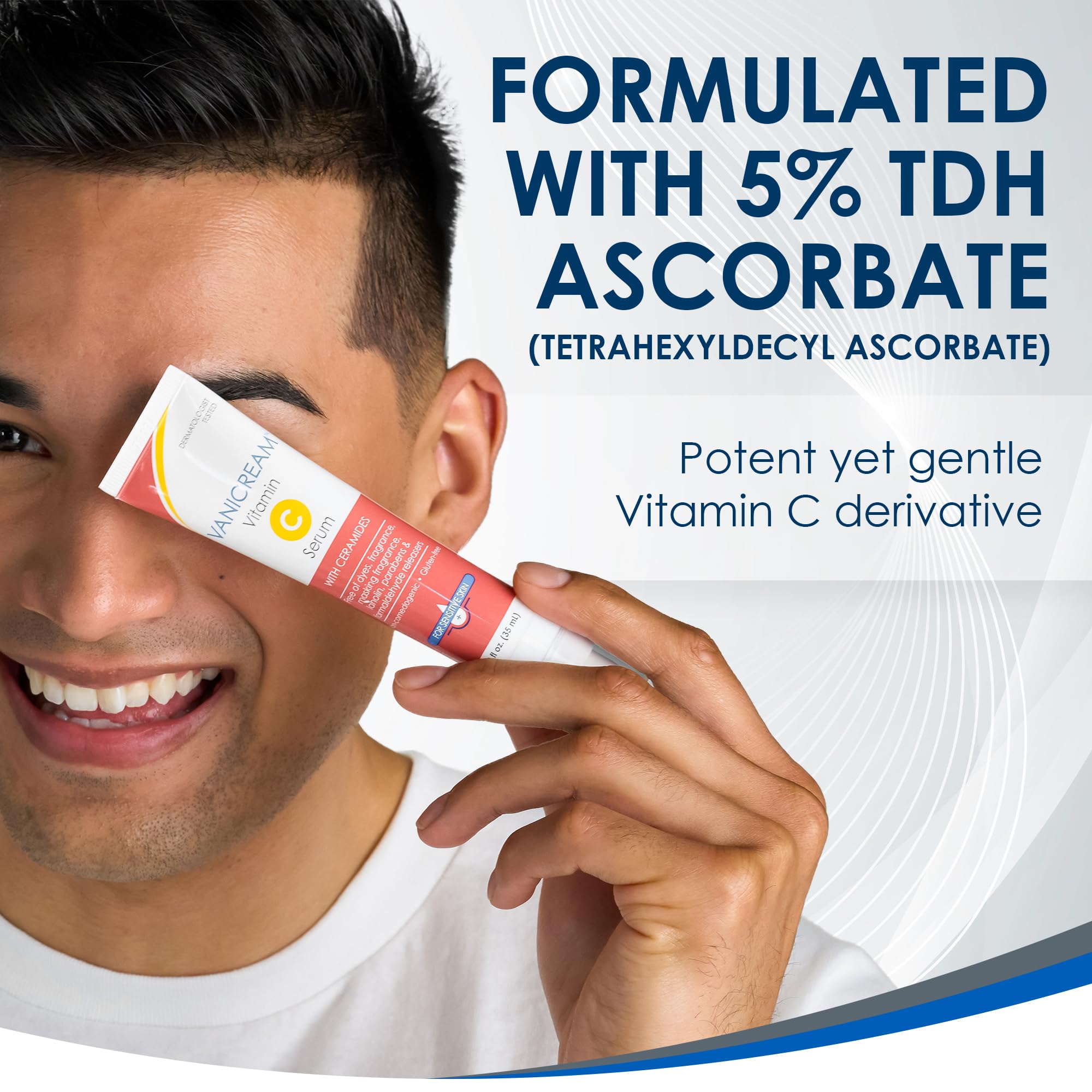 Vanicream Vitamin C Serum, 1.2 Fl Oz, Formulated without Common Irritants for Sensitive Skin, Milky and Lightweight Brightening Serum, Hydrates & Boosts Glow, Dermatologist-Tested