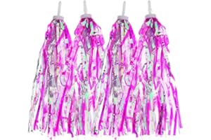 Kasteco 2 Pairs Bicycle Tassel Ribbon Bike Handlebar Scooter Streamers
