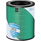Airmega 350 Filter Fresh Starter Plus, Compatible with Coway Airmega 350 Air Purifier, 3-in-1 Filter Replacement with HEPA Layer and Granular Activated Carbon