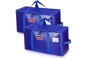 DURA TUFF Heavy Duty Moving Bags Extra Large,Storage Bags With Zipper,Storage Totes With Lids,Large Packing Bags For Moving Storage