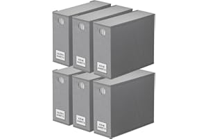 SpaceAid 6 Pack Bed Sheet Organizers and Storage, Foldable Sheet Organizer for Linen Closet, Sheets Set Folder Keeper with Window XL (Queen & King Size) Bedding Container (Gray, 6 Pack)