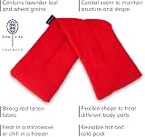Zhu-Zhu Lavender Body Wrap Microwavable Wheat Bag Red Fleece view 3