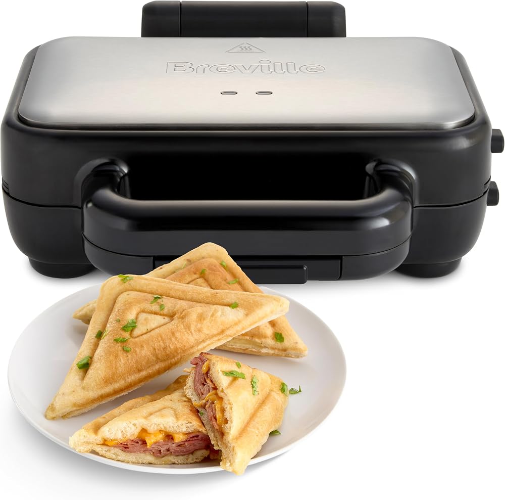 Breville Stuff n Press Deep Fill Toastie Maker 2 Slice High Hinge Black