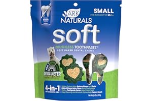 Ark Naturals Soft Brushless Toothpaste, Dog Dental Chews for Small Breeds, Freshens Breath, Unique Texture Helps Reduce Plaque & Tartar, 12oz, 1 Pack