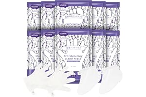 GUOYAOLIFU Hydrating Hand Foot Masks Set,Moisturizing Hand Mask for Dry Hand,Exofliating Foot Mask for Peeling Away Dead Skin Calluses,5 Pack Glove Mask&5 Pack Socks Mask for Women（Lavender）