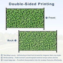 UPGRADE 4'x42'Customized PVC Privacy Fence Screen