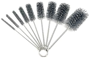 CTSYUQOO Pipe Cleaning Brush Set Abrasive Filament, 9 Piece Variety Pack for Removal of Rust, Corrosion, Paint