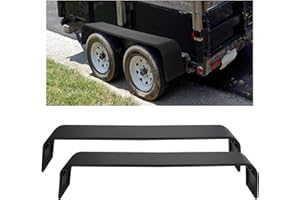 SIDASU Tandem Axle Trailer Fenders for 13"-15" Tires-Detachable Trailer Fenders with Assembly Structure Design-Steel Diamond Tread Plate Tandem Axle,Compatible with Car Hauler/Cargo Trailers