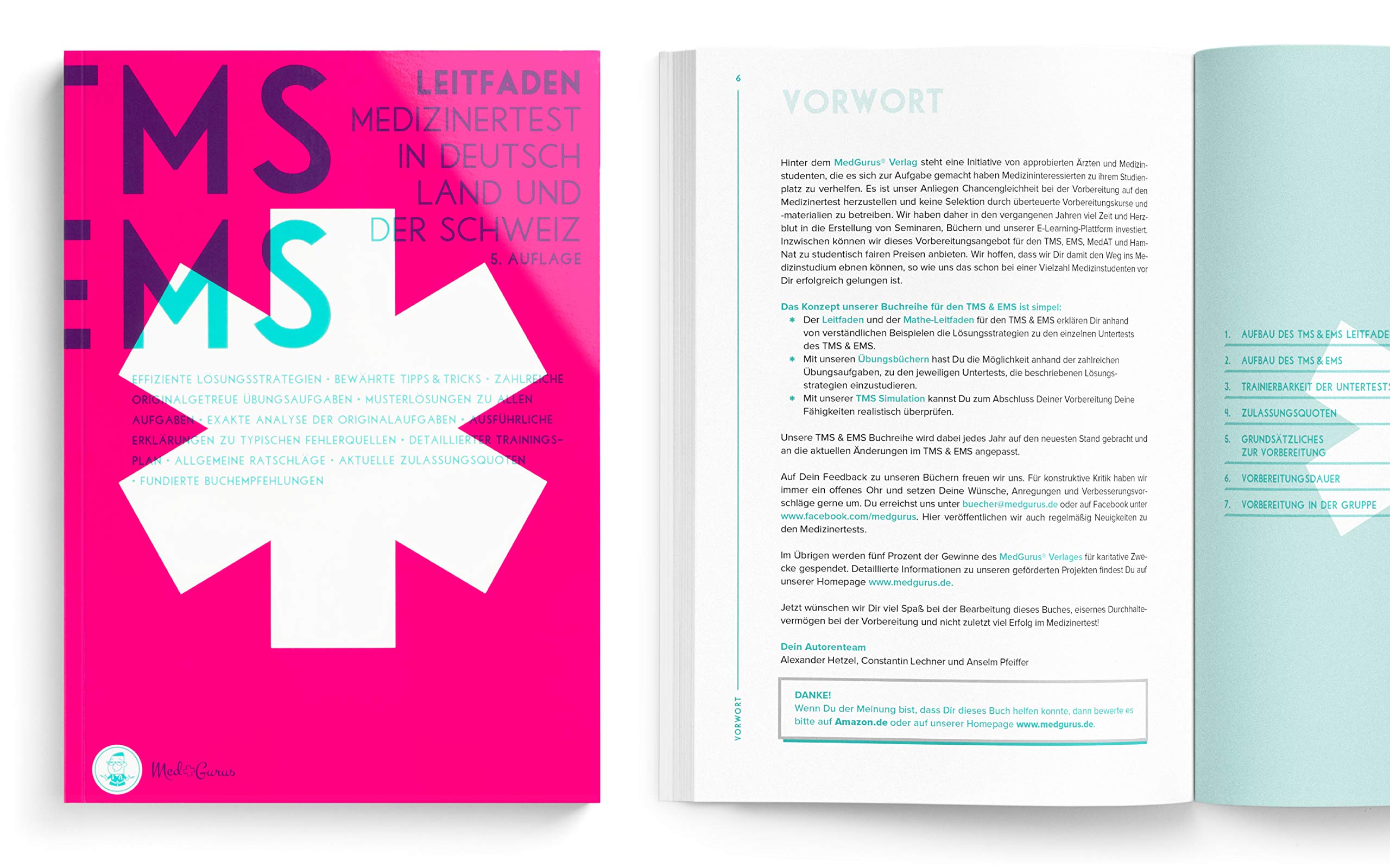 Leitfaden Fur Den Tms Ems 2021 Vorbereitung Auf Den Medizinertest Medgurus Hetzel Alexander Lechner Amazon De Bucher