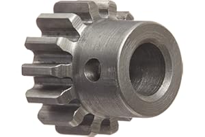 Boston Gear H2412 Spur Gear, 14.5 Pressure Angle, Steel, Inch, 24 Pitch, 0.250" Bore, 0.583" OD, 0.250" Face Width, 12 Teeth