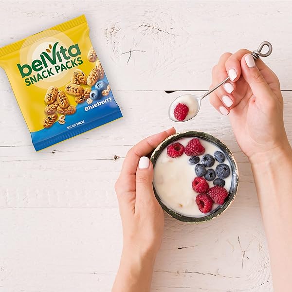 BELVITA BITE SIZE SNACKS, BLUEBERRY CRUNCHY BITES, 10-1 OZ SNACK PACKS