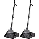 AmazonCommercial Lobby Dustpan with Broom set - 2-Pack