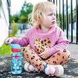 Nuby Super Quench Water Bottle 540ml No Spill Sippy Cup Twin Pack Tropical view 4