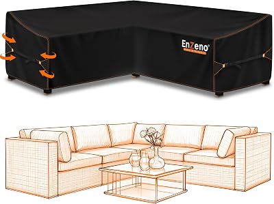 Enzeno Garden Furniture Cover 420D Oxford Waterproof 300x300x90CM