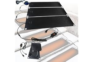 2025 Upgrade Heated Snow Melting Mat, 600W/㎡ Non-Slip Ice Melt Mat for Stairs/Driveways, 30% Better Waterproof, 26% Thicker, 