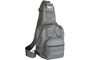 BOMTURN Tactical Backpack-1000D Waterproof Military Backpack/Laser-Cut/CCW Bags Sling Bag Tactical Satchel Shoulder Bag Men