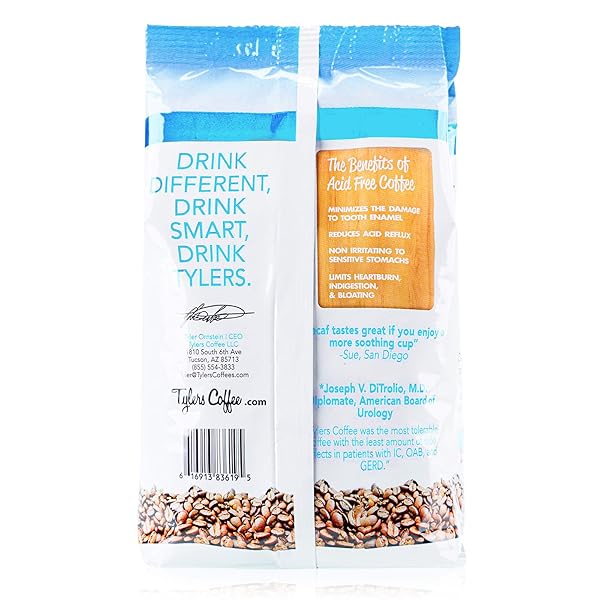 TYLERS COFFEE – 100% GROUND ARABICA FULL FLAVOR – CAFFEINATED – 12 OZ