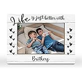 CGBHW Brothers Gift Picture Frame, Sibling Gift from Sister Friends, Friendship Graduation Gifts for Men Boys, Brother In Law Gifts Photo Frame 4x6 Horizontal Photo for Tabletop Display