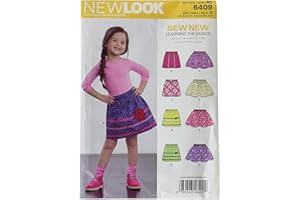 New Look Sewing Pattern UN6409A Autumn Collection Child's Pull-On Skirts Sewing Patterns, A (3-4-5-6-7-8)