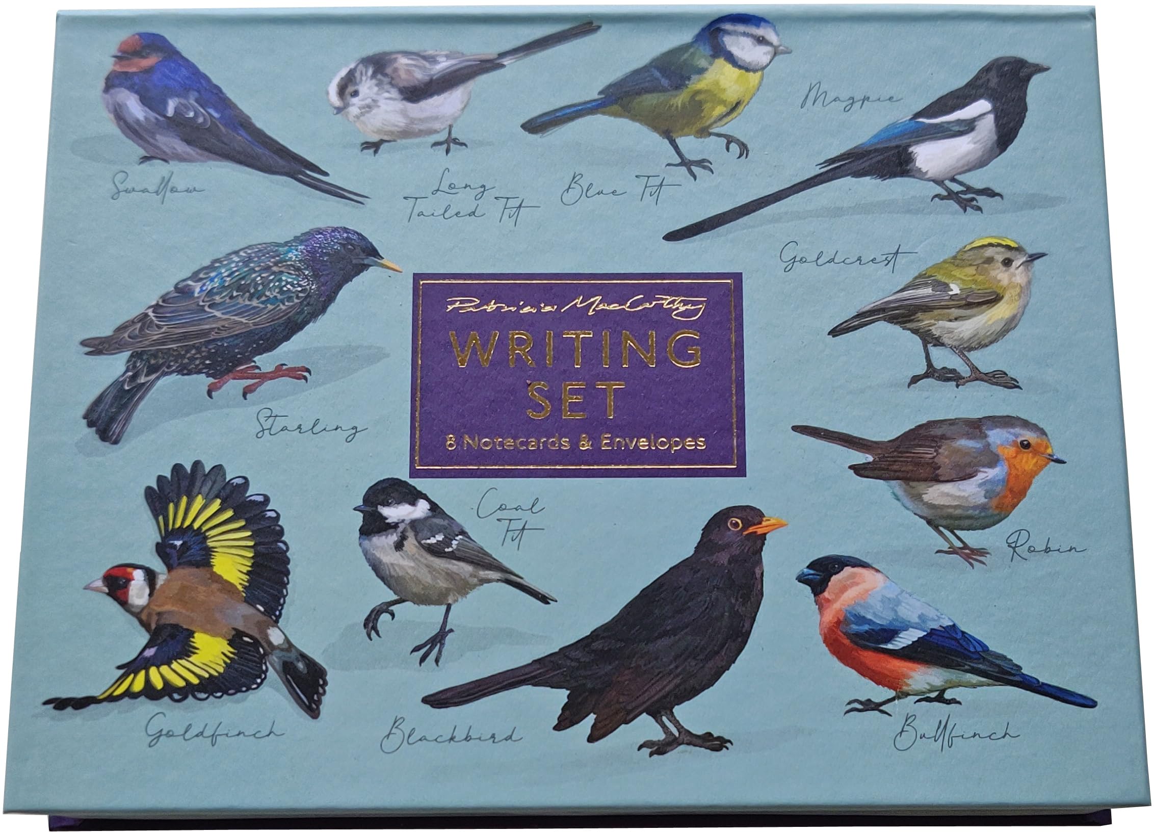 Birds Notecards and Envelope Set - Designed by Patricia MacCarthy
