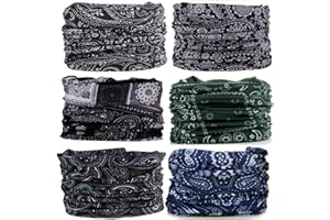 MOBEST Neck Gaiter Mask Face Scarf Bandana Tube Cover Headwear Balaclava Headband Headwrap for Men and Women