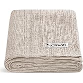 Muslin Swaddle Blankets for Baby, Unisex Baby Boys Girls Essentials, Large 47 x 47 inches, Boho Style Receiving Blankets Newb