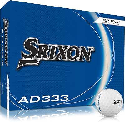 Srixon AD333 11 High-Performance Distance Golf Balls White