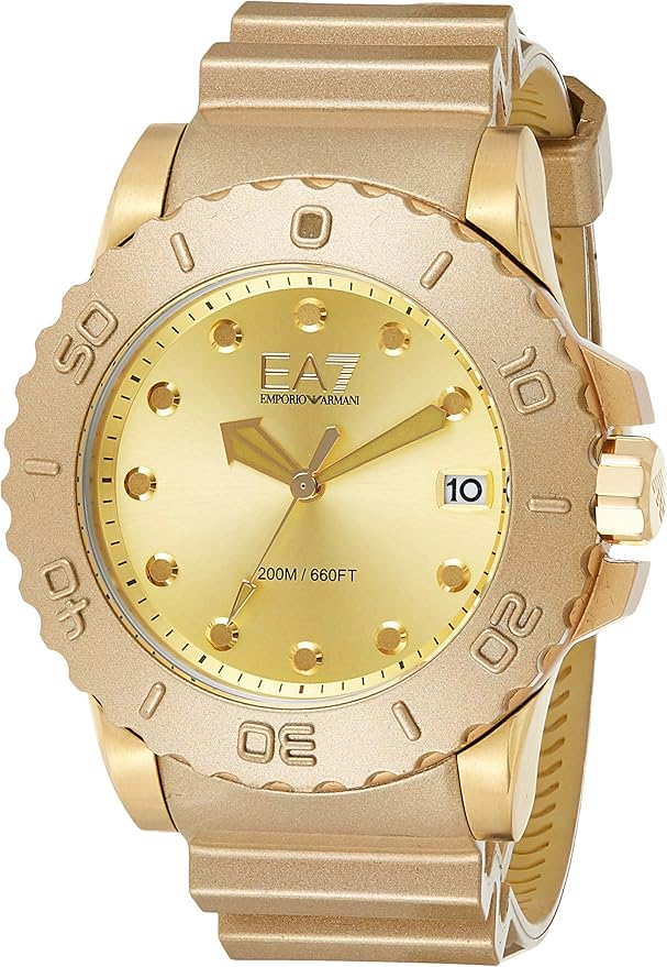 gold ea7 watch