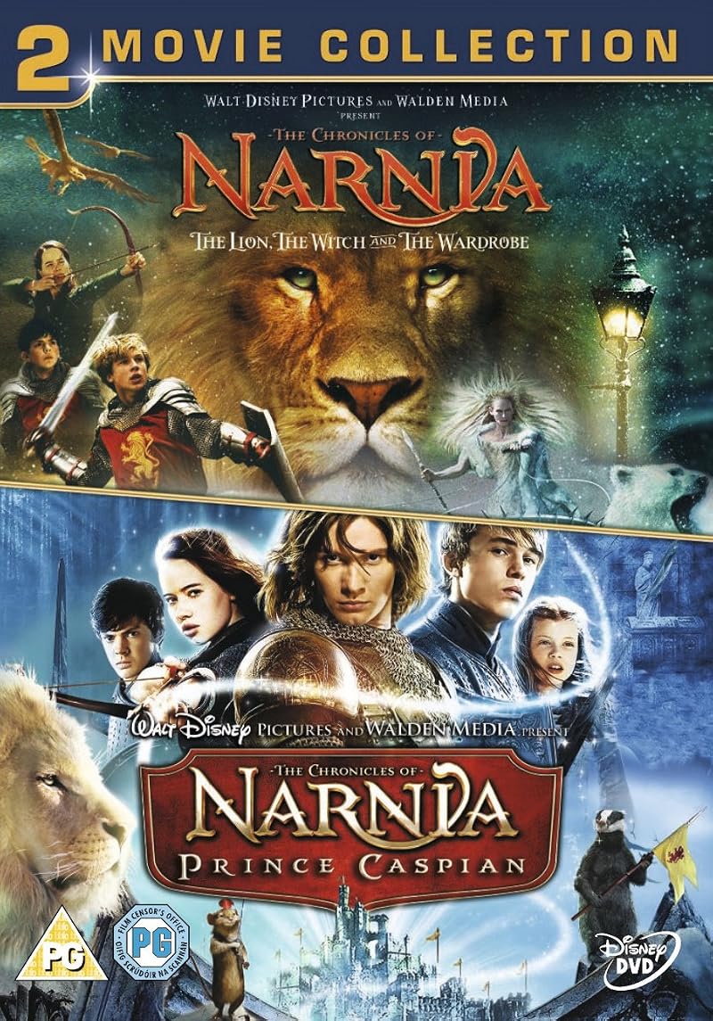 Disney Chronicles of Narnia Lion Witch Wardrobe Prince Caspian DVD Double