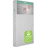 Newton Baby Waterproof Crib Mattress, Breathable &amp; Washable - Grey | Baby Crib Mattress, Breathable, Washable Core &amp; Cover, All-Stages, 5.5" Thick, Reduces Suffocation Risk, GREENGUARD Gold
