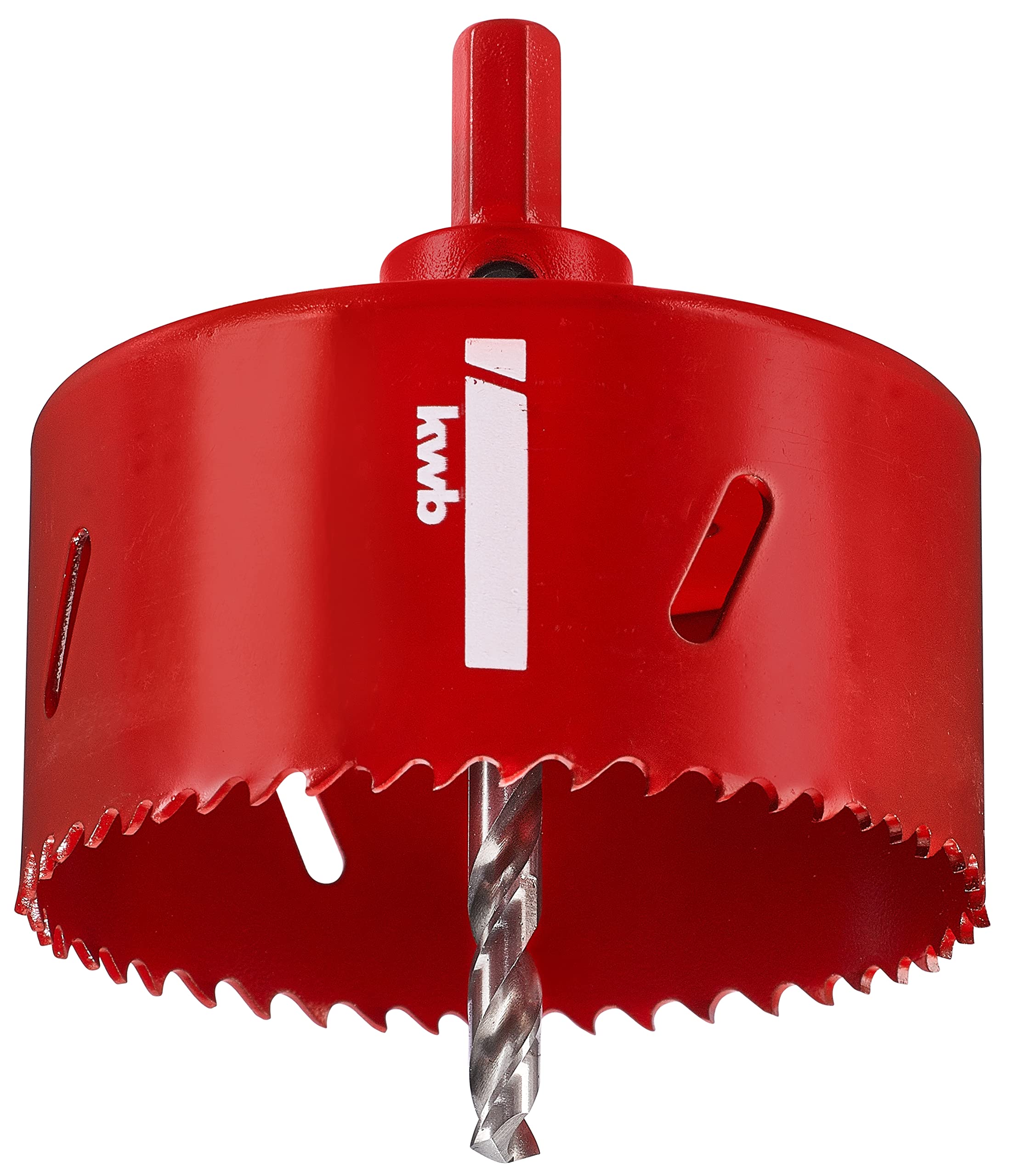 kwb Hss Bi-Metal Hole Saw Ø 95 Mm With Progressive Vario-toothing, High Precision, Hexagonal Shank, 38 Mm Cutting Depth and Centre bit