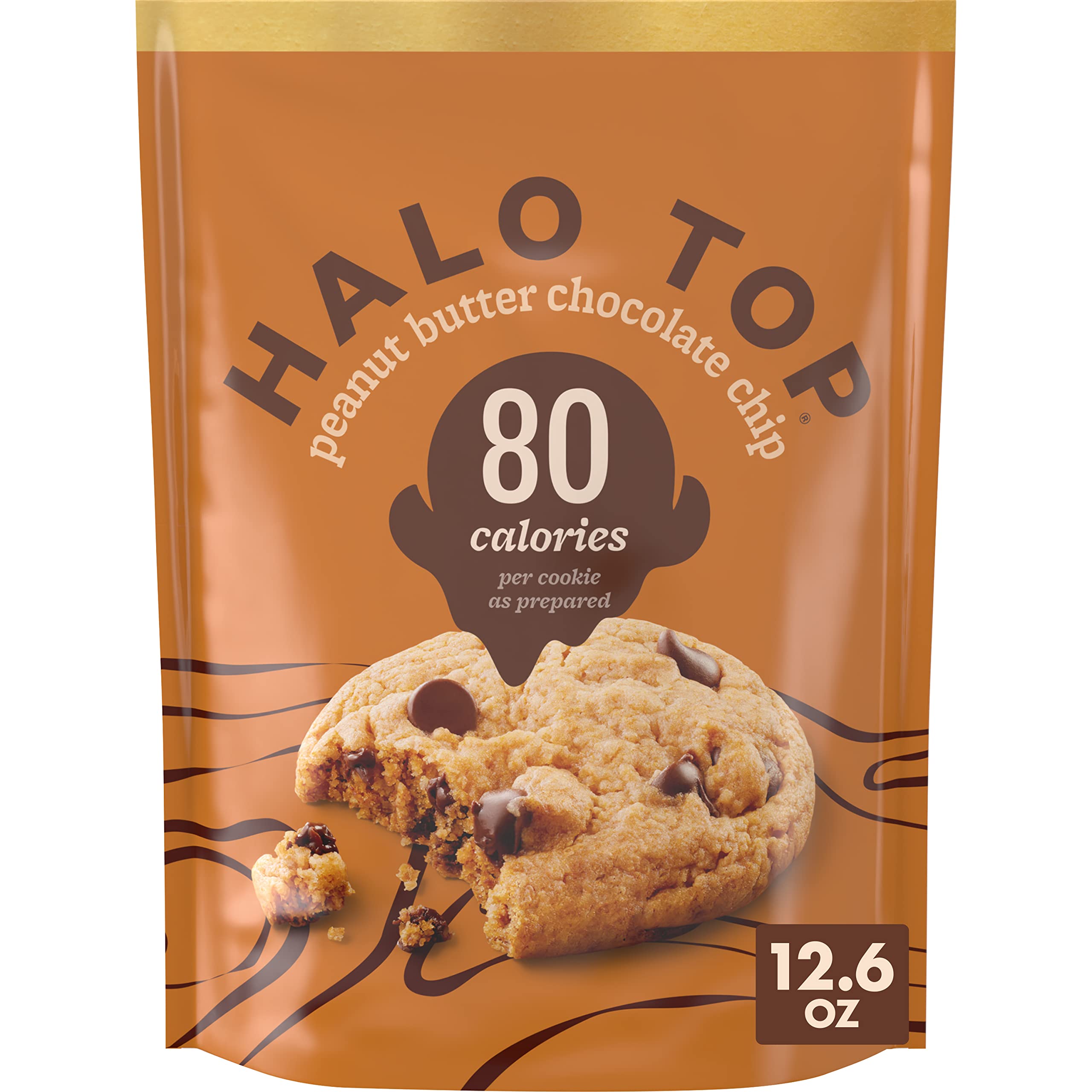 Halo Top Peanut Butter Chocolate Chip Light Cookie