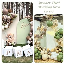Chiara Spandex Fitted Wedding Arch Backdrop, Round