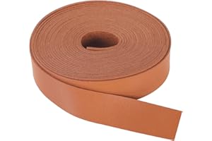 CDY Faux Leather Strap 1 Inch Wide 200 Inches Long Leather Strip for DIY Craft Projects,Soft Leather Straps 2mm Thick Very Suitable for Traction Ropes, Bag Straps (Brown-2)