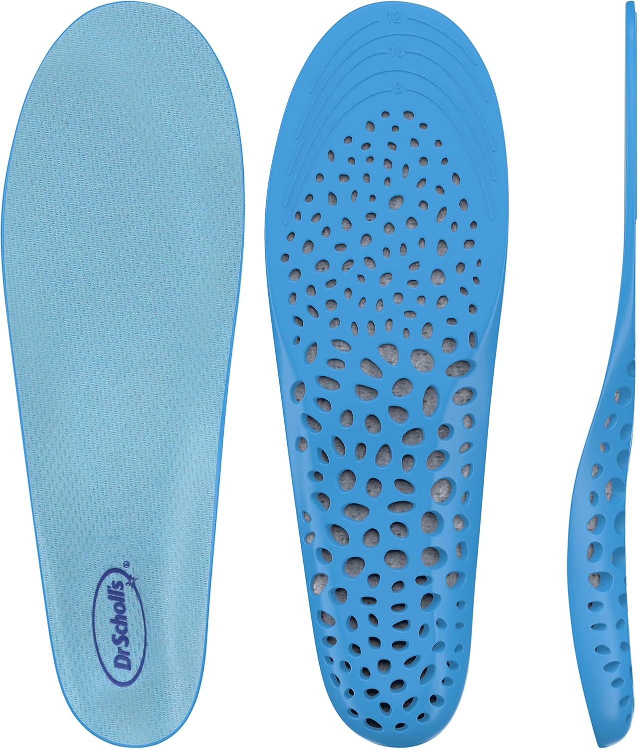 Dr. Scholl's ULTRACOOL Insoles // Triple Action: Odor Protection with Activated Charcoal, Cooling with Vents and Supportive Cushioning for All-Day Comfort (for Men's 8-13): Health & Personal Care