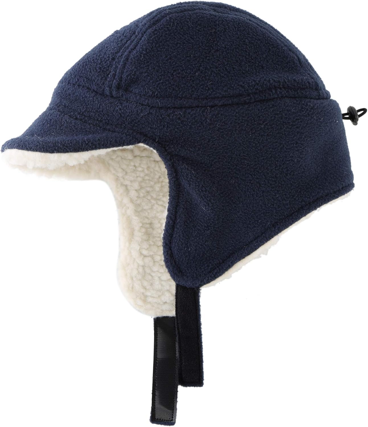 Connectyle Kids Winter Hat with Ear Flap Cap Fleece Visor Hat Outdoor Windproof Hat for Toddler Boy Navy: Clothing
