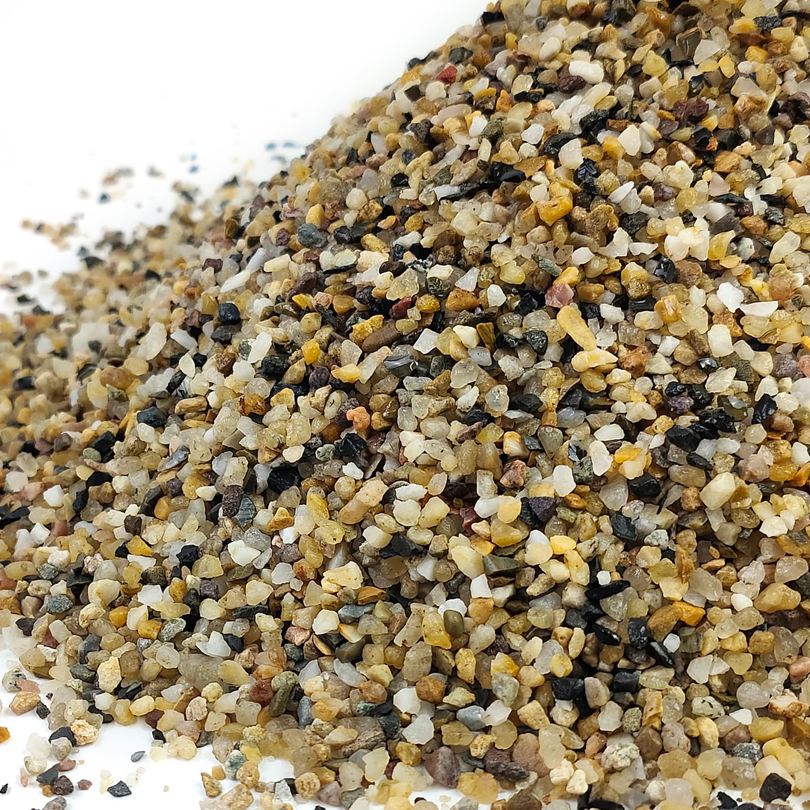 Photo 1 of FANTIAN 2 lbs Aquarium Sand. 1/16 Inch Coarse Pea Gravel for Fish Tank Substrate, Terrariums, Vase, Plant, Soil Cover and Outdoor Landscaping Small River Stones
