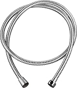 Wirquin 60720790 Metal Shower Hose 1.5m Hydrotherapy Chrome Stainless Steel view 1