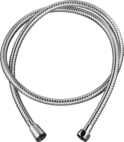 Wirquin 60720790 Metal Shower Hose 1.5m Hydrotherapy Chrome Stainless Steel