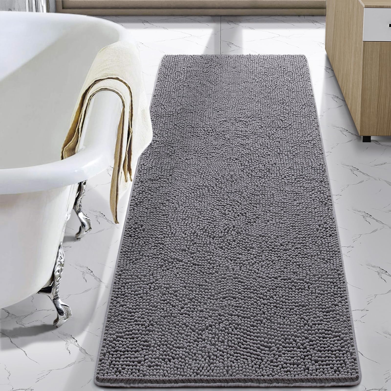 Ultra-plush textured gray design
