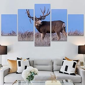 SIGNWIN 5 Panel Canvas Wall Art Modern Art...