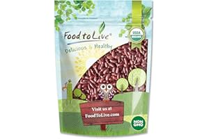 Food to Live - Organic Red Kidney Beans, 3 Pounds - Non-GMO, Dry, Raw, Sproutable, Vegan, Kosher, Bulk