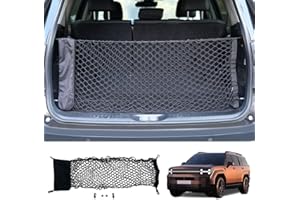 Maxzina Cargo Net Compatible with 2024 2025 2026 Hyundai Santa Fe Truck Bed Cargo Net 3.12'×1.02' Double Layer Envelope Style Dense Mesh Trunk Organizer for Santa Fe Exterior Accessories