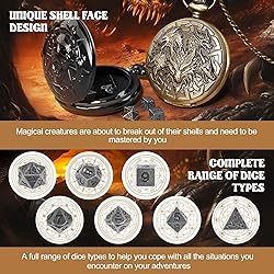 Banloga D&D Dice Set,7PCS Metal Dice for Dungeons