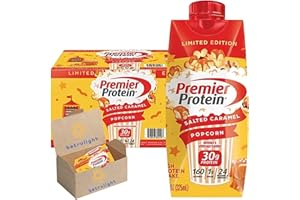 BETRULIGHT Premier High Nutrients Shake, Salted Caramel Popcorn Protein shakes Snacks (11 fl. oz., 15 pk.)