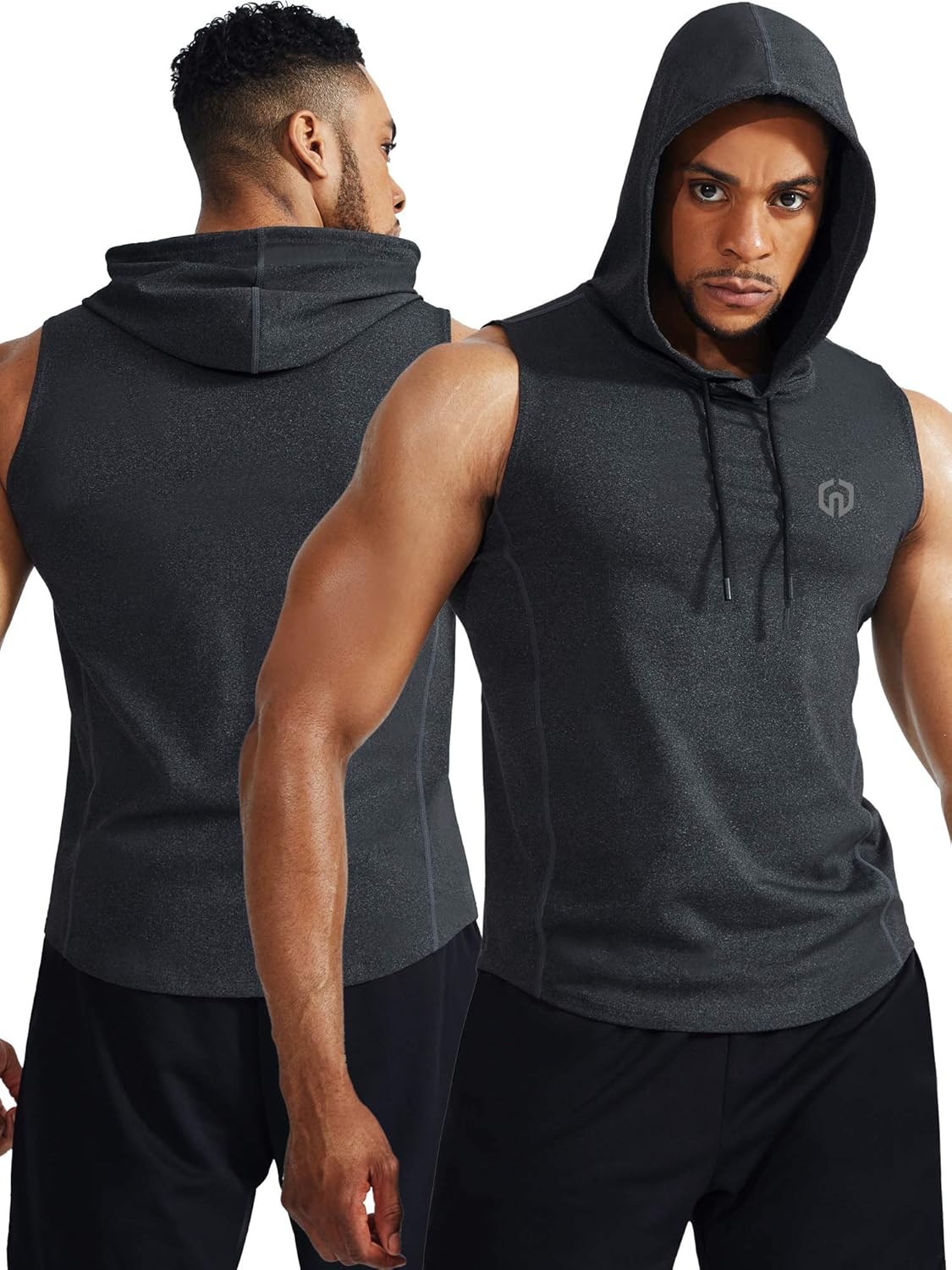 Neleus Workout Athletic Muscle Tank with Hoods Pack of 3 at  Men’s Clothing store